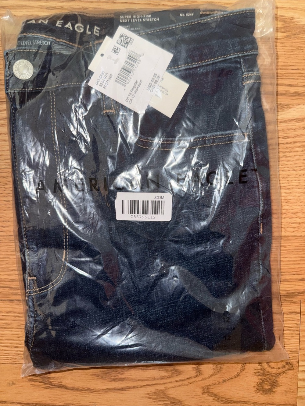 American Eagle Outfitters women’s high rise dark indigo skinny jeans - Picture 5 of 5